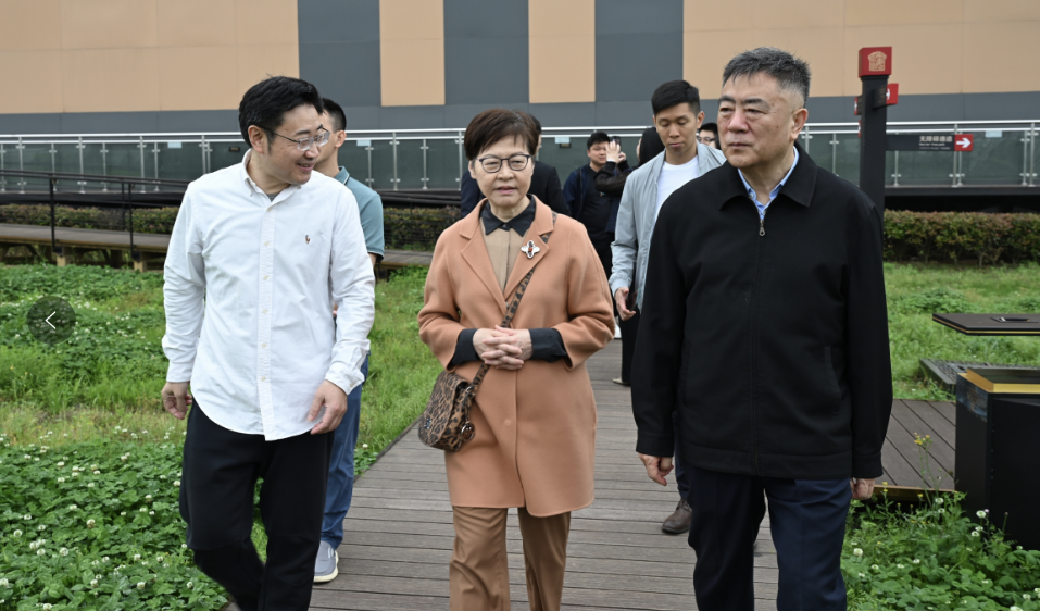 香港特别行政区第五任行政长官林郑月娥到访海昏侯国遗址公园
